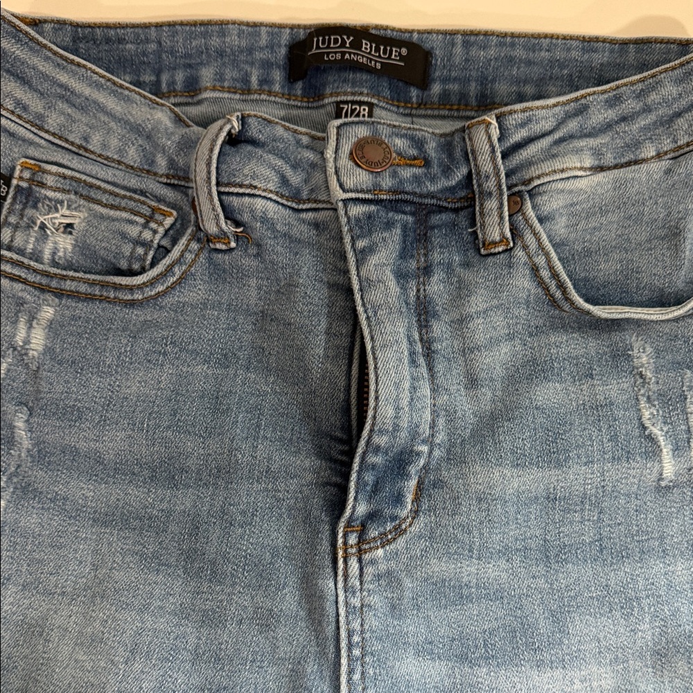 Judy Blue Washed Light Blue Denim Jeans